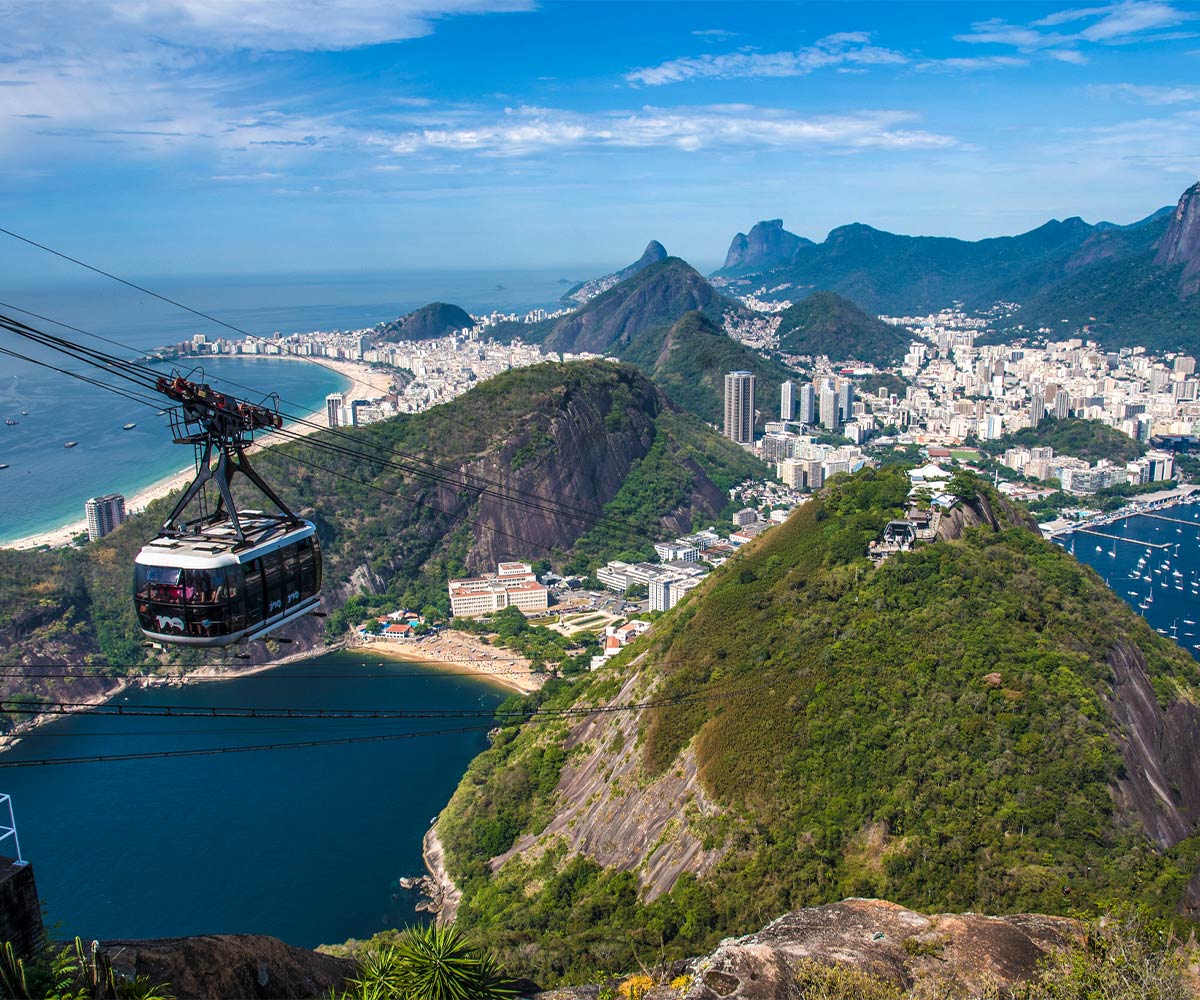 view of Rio de Janeiro from Sugarloaf Mountain